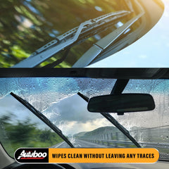 Autoboo quiet wipe reduces cabin noise during rain