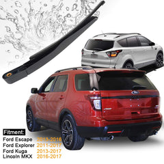 AUTOBOO rear wiper arm blade – durable stainless spring, all-season performance