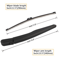 AUTOBOO rear wiper arm blade for Ford Explorer – side view, reliable performance across seasons