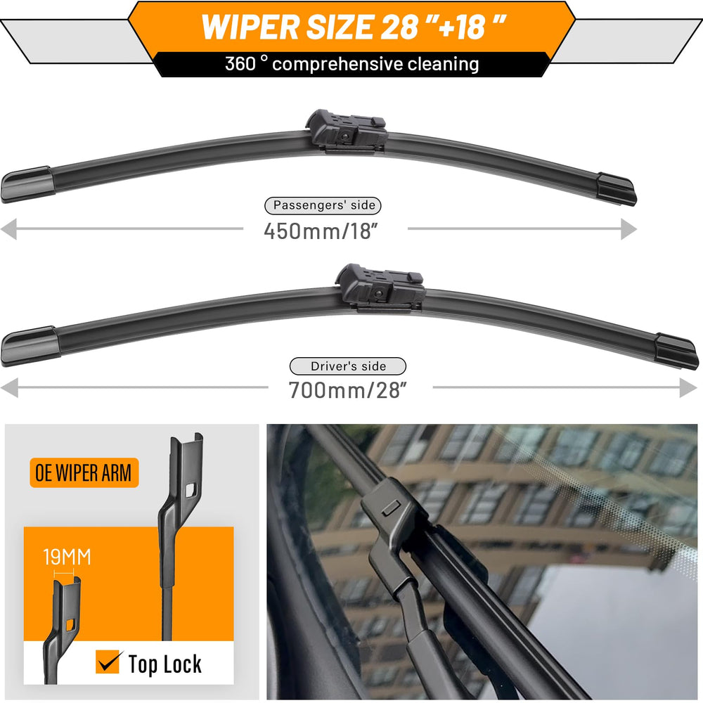 AUTOBOO wiper blade packaging shows OEM-quality compatibility.