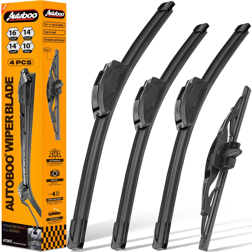 AUTOBOO windshield wipers for Toyota FJ Cruiser ensure clear, all-weather visibility.