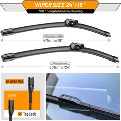 AUTOBOO wiper blade for CR-V 2023-2025 improves clear sightlines during rain