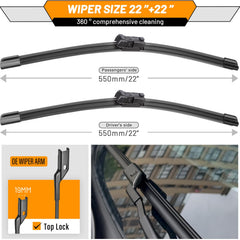 AUTOBOO all-weather wiper blade with durable rubber for extreme conditions.