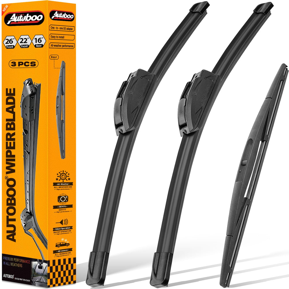 AUTOBOO 26-inch front wiper blade for Honda Odyssey enhances rain visibility