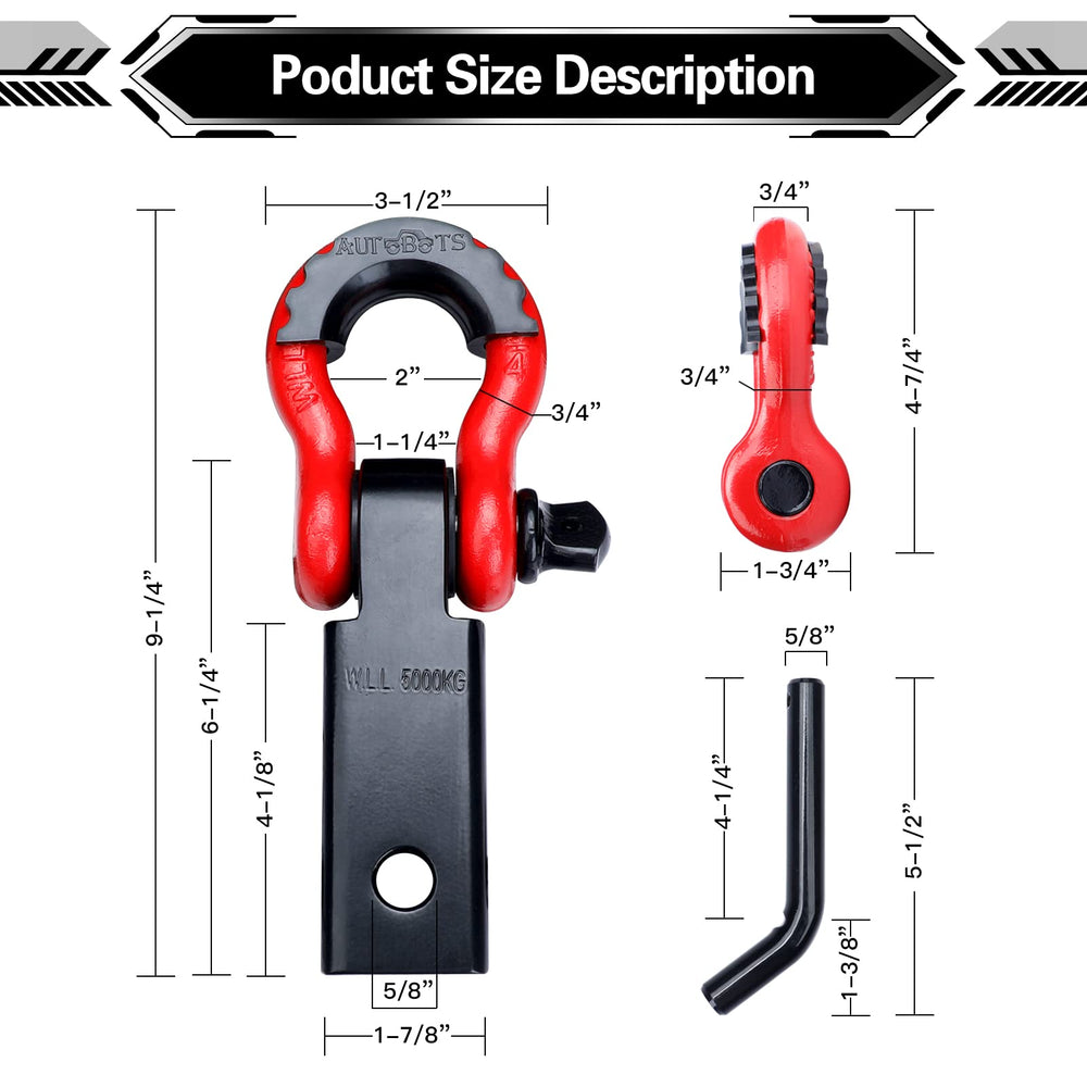 AUTOBOTS 3/4-inch D-ring for versatile mounting and stability.