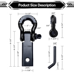 AUTOBOTS 5-8-inch screw pin delivers secure connection during towing tasks.