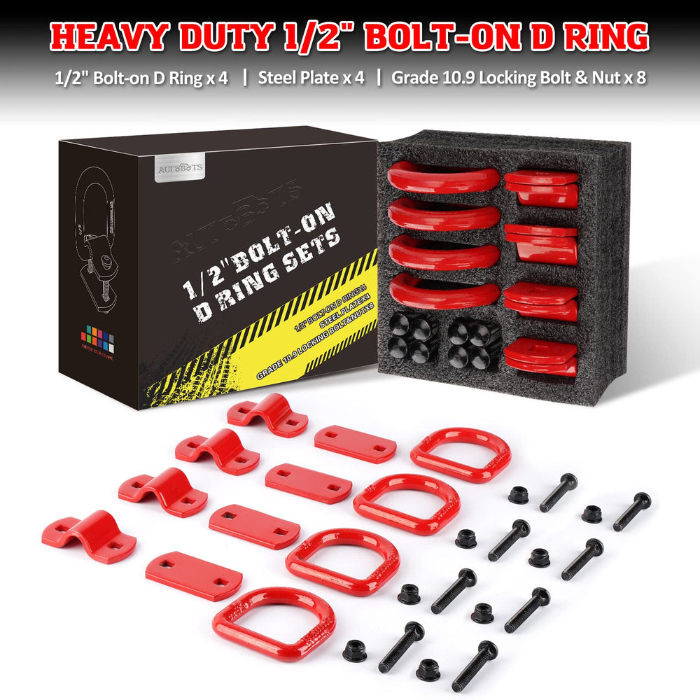 AUTOBOTS D-ring installation with bolt-through hole enables quick, tool-friendly mounting.