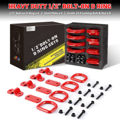 AUTOBOTS D-ring installation with bolt-through hole enables quick, tool-friendly mounting.