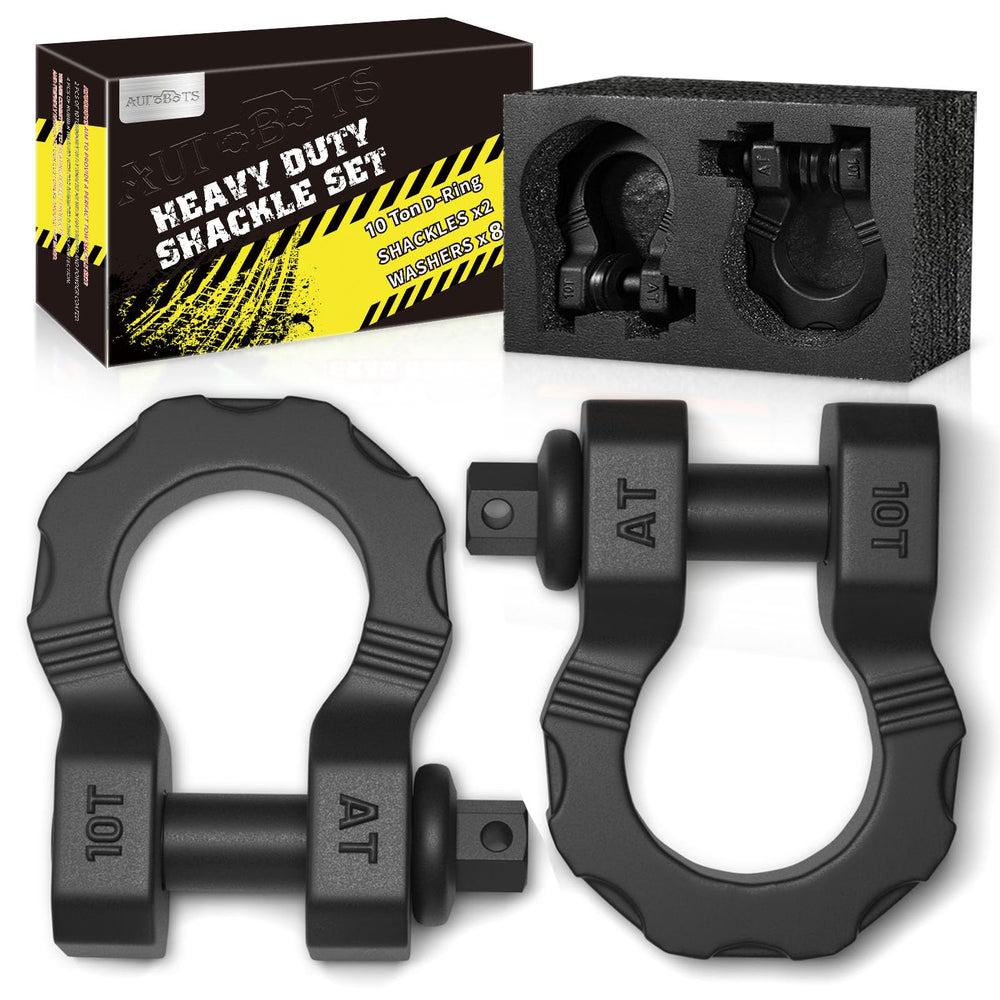 Autobots D Ring Shackle 80000 lbs break strength for heavy-duty recovery.