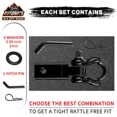 AUTOBOTS tow hitch receiver 5/8-inch pin highlight secure, easy-to-use connection