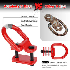 AUTOBOTS trailer-to-truck D-rings in real-world cargo securing scenarios.