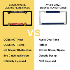 AutoBoxClub backside securing tabs keep the plate secure and quiet.