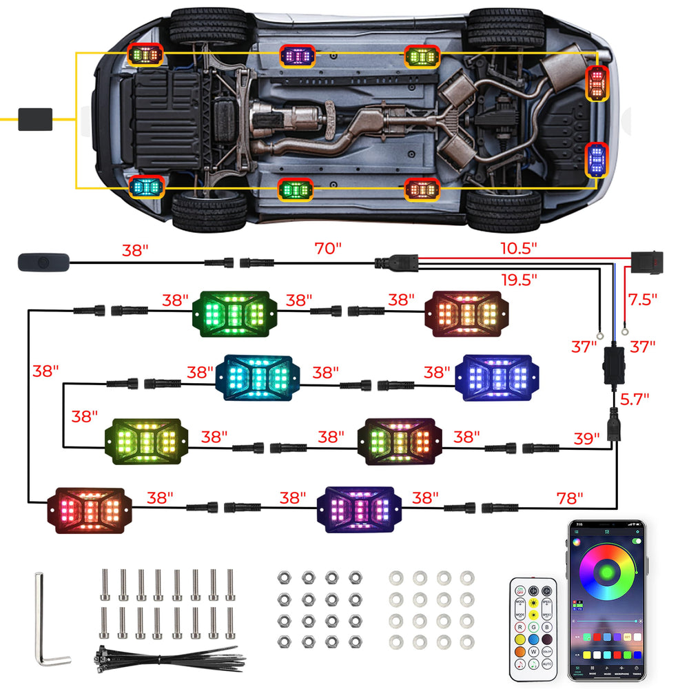 Auto Buero remote control for quick mode and color changes