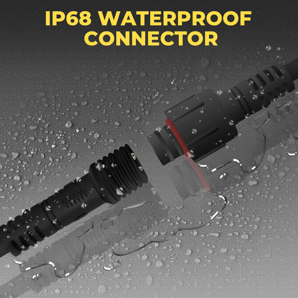 Auto Buero two-pack extension wires offer flexible placement along wide areas.