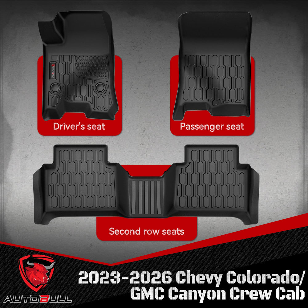 AutoBull second row floor mats keep rear seating area clean and comfortable.