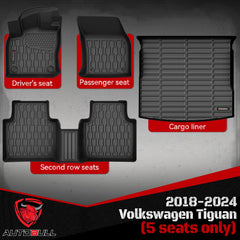AutoBull Tiguan cargo mat in trunk keeps boot organized and clean