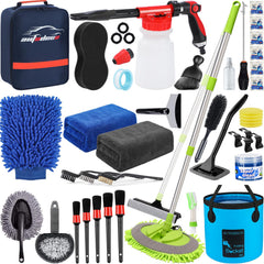 AUTODECO 42Pcs car wash kit foam gun for quick, even foam application