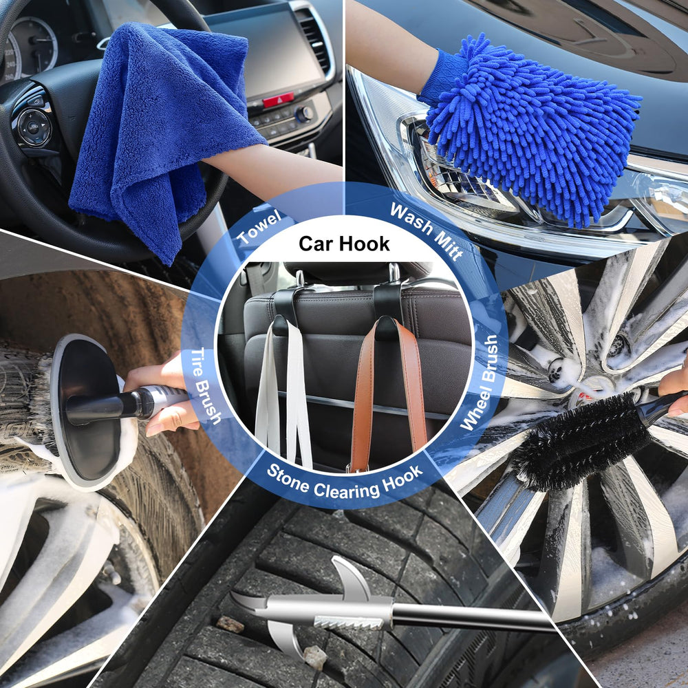 AUTODECO wash sponge absorbs grime while protecting surfaces