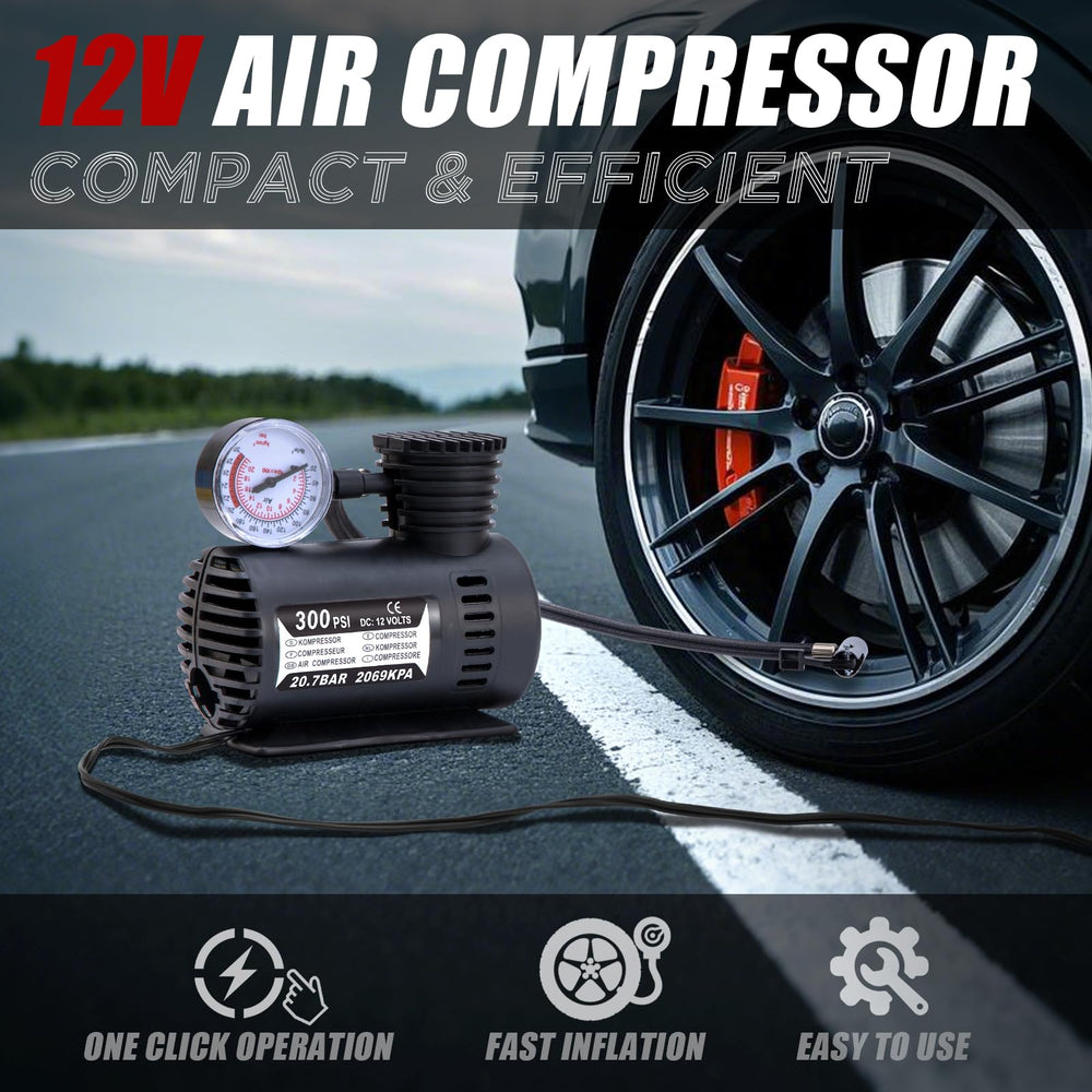 AUTODECO tire inflator in use for fast, reliable tire pressure restoration.