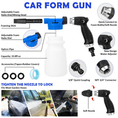 AUTODECO car wash brush for versatile exterior scrubbing and dirt removal.