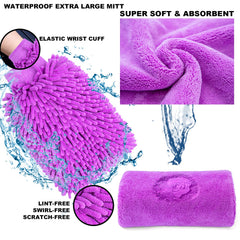 Autodeco microfiber wash sponge for thorough sudsing.