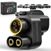 Autodecor 1Up NACS to CCS adapter front view, compact design for portable charging.