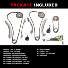 Autodevil timing chain kit tensioner included for proper tension