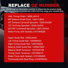 Autodevil 164L timing chain 13028-JA01A, precise OEM-like fit