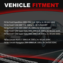 Autodevil timing chain kit 5.4L, top view detailing precision gears for smooth engagement