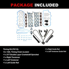 Autodevil timing chain kit 5.4L for Navigator 2005-2006, overall view of robust engine links