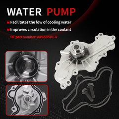 Autodevil water pump close-up showing durable gasket seal