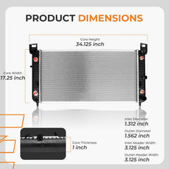 Autoexact 2370 radiator core-fin detail shows heat-dissipating fins.