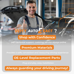 Autoexact DIY-installation guide image illustrating plug-and-play setup.