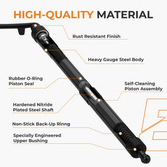 Autoexact struts deliver near-silent operation during tailgate movement.