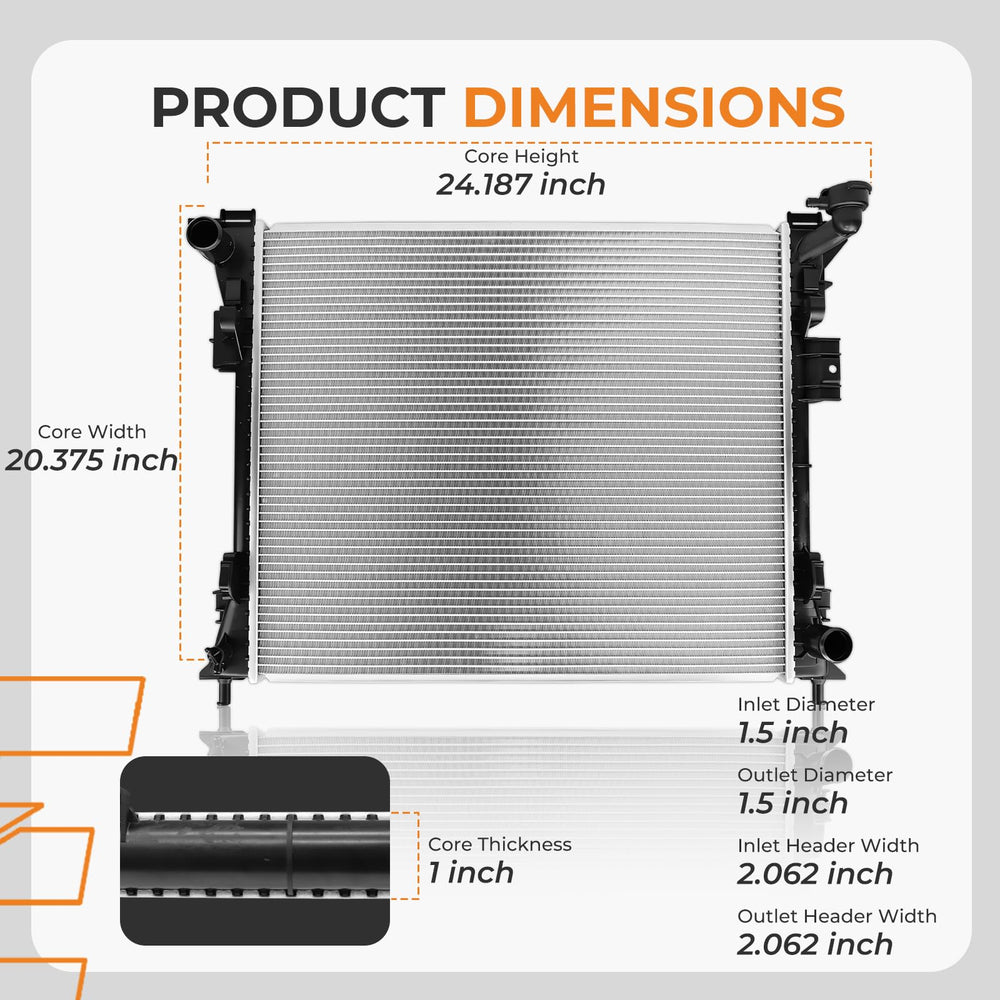 Autoexact radiator with multi-louvered fins for efficient airflow