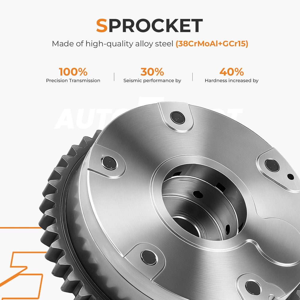 Autoexact crank sprocket provides balanced drive with compatible gear teeth.