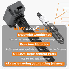 Autoexact 2-year warranty badge with lifetime technical support