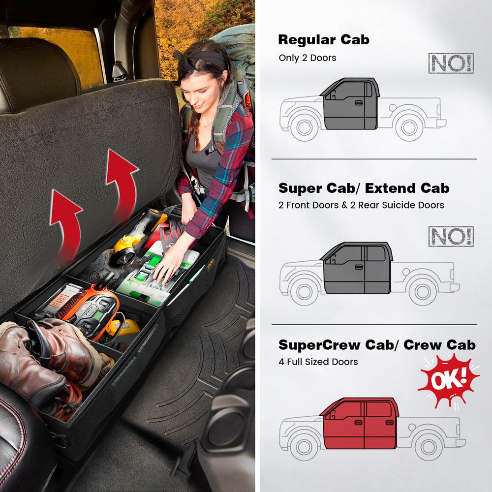 Autofit durable 1680D material withstands daily truck use