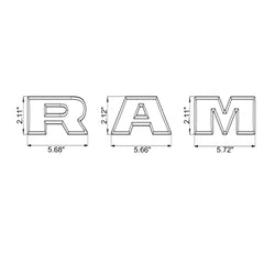 Autogem fit for RAM 2500/3500/4500 ensures precise installation