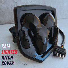 Autogem RAM LED hitch cover protects the receiver when not towing
