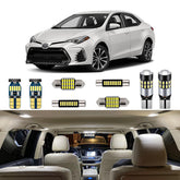 AUTOGINE 6-piece interior kit for Toyota Corolla illuminating cabin clearly