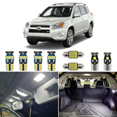 AUTOGINE RAV4 map lights brighten the cabin for night driving.
