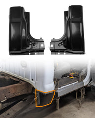 Autoholic cab corner kit on driver side with durable black finish.