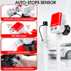 AUTOJDM battery-powered fuel transfer pump for cordless use
