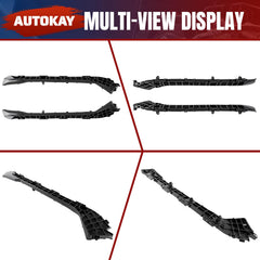 AUTOKAY bumper bracket left view highlights mounting tab for easy installation.