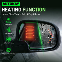 AUTOKAY Cadillac Escalade mirror glass helps maintain a clear view in fog