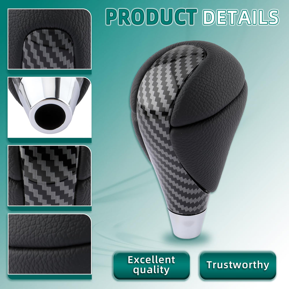 AUTOKAY carbon fiber gear shift knob interior view boosts sporty feel in Lexus.