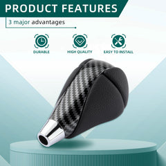 AUTOKAY carbon fiber gear shift knob shine catches light for premium Lexus look.