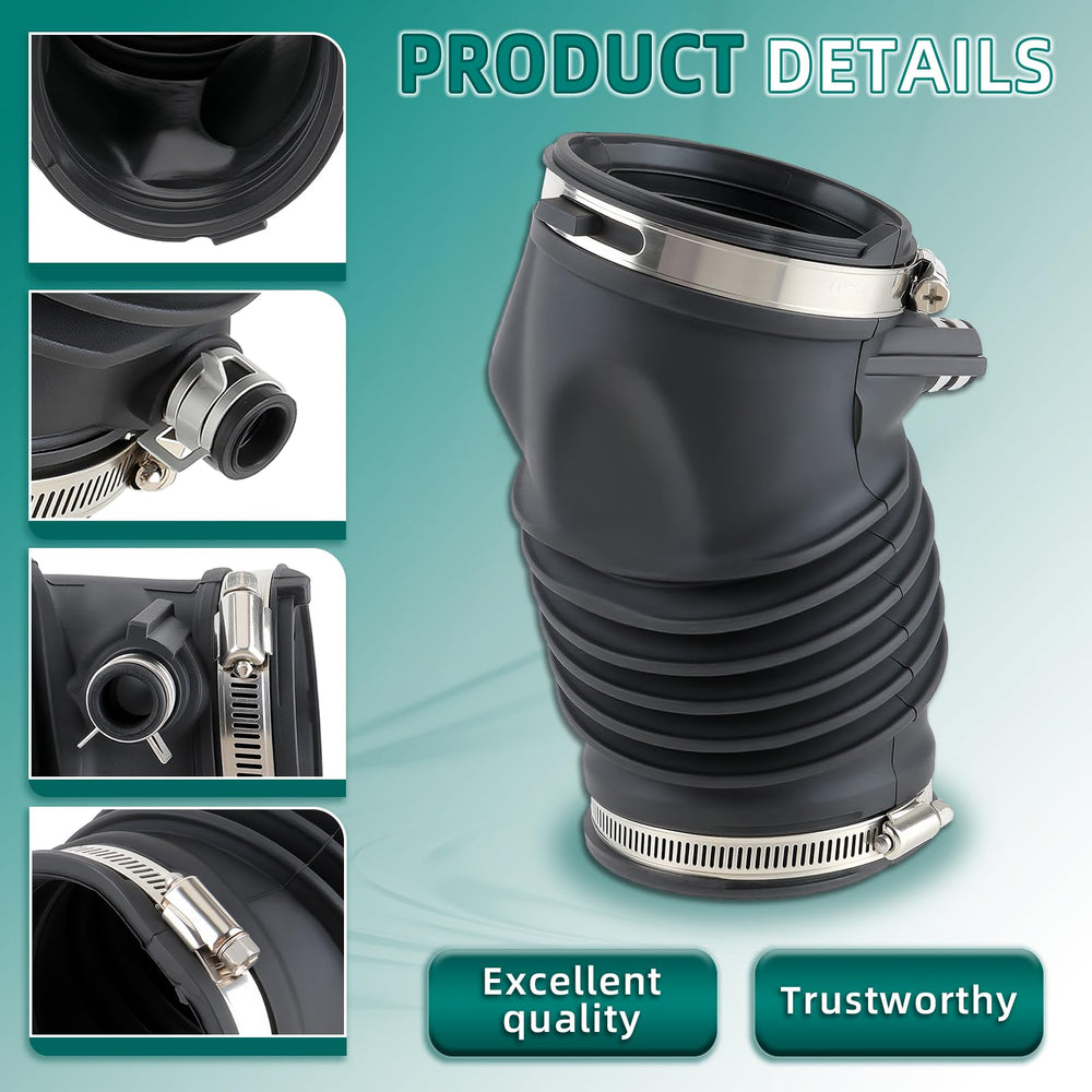 AUTOKAY durable rubber air intake hose in engine bay for reliable airflow.