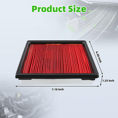 Two-pack AUTOKAY engine air filters for convenient maintenance